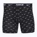 Férfi boxeralsók Nike Everyday Cotton Stretch 3 pairs swoosh print/grey/university blue 4