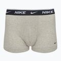 Férfi boxeralsó Nike Everyday Cotton Stretch Trunk 3 pár fehér/szürke heather/fekete 3