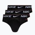 Férfi alsó Nike Dri-Fit Hip Logo Brief 3 darab black/black/black