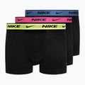 Férfi boxeralsó Nike Everyday Cotton Stretch Trunk 3 darab black/blue/fuchsia/orange