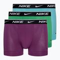 Nike Everyday Cotton Stretch Trunk 3 db férfi boxeralsó green/violet/blue