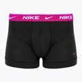 Férfi boxeralsó Nike Everyday Cotton Stretch Trunk 3 pár fekete/arany/piros bíborvörös 3