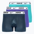 Férfi boxeralsó Nike Everyday Cotton Stretch Trunk 3 pár dustycactus/fekete/arm navy