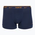 Férfi Nike Everyday Cotton Stretch Trunk boxeralsó 3 pár világos bíbor/éjfekete/középkék/fekete 3