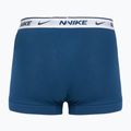 Férfi boxeralsó Nike Everyday Cotton Stretch Trunk 3 pár világos hadseregkék/kék erő/fehér derékszíjjal 3