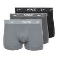 Férfi boxeralsó Nike Everyday Cotton Stretch Trunk 3 pár fekete/vasalt játék/hideg szürke magas fényű texturált wb