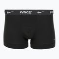 Férfi boxeralsó Nike Everyday Cotton Stretch Trunk 3 pár fekete/vasalt játék/hideg szürke magas fényű texturált wb 4