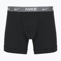 Férfi Nike Everyday Cotton Stretch boxeralsó 3 pár bi/vasszürke/tiszta szürke magas fényű texturált wb 6