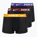 Férfi boxeralsó Nike Dri-Fit Essential Micro Trunk 3 pár fekete egyetemi arany/mély éjszaka/sötét csapat vörös wb