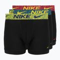Férfi boxer nadrág Nike Dri-Fit Essential Micro 3 pairs blklightcrimson/ brightcitron/evergreenaur