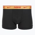 Férfi Nike Everyday Cotton Stretch Trunk boxeralsó 3 pár kék/egyetemi piros/búzakék arany/fekete magas fényű wb 2