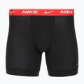Férfi Nike Everyday Cotton Stretch boxeralsó 3 pár fekete light crimsn/desrt okkersárga/fekete derékszíjjal 3