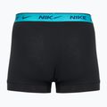 Férfi boxeralsó Nike Everyday Cotton Stretch Trunk 3 pár fekete világos kék/poros kaktusz/fekete derékpánt fekete derékrész 2