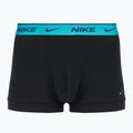 Férfi boxeralsó Nike Everyday Cotton Stretch Trunk 3 pár fekete világos kék/poros kaktusz/fekete derékpánt fekete derékrész 4