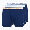Férfi boxer nadrág Nike Essential Cotton Stretch 3 pairs blue graphite