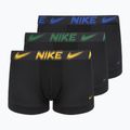 Férfi boxeralsók Nike Dri-Fit Essential Micro Trunk 3 pairs black/game royal/malachite/un gold/zoom wb