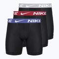 Férfi boxeralsó Nike Essential Micro 3 pairs black/sapphire/wolf grey/team crimson