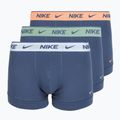 Férfi boxer nadrág Nike Cotton Stretch Trunk 3 pairs mineral