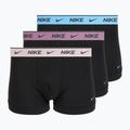 Férfi boxer nadrág Nike Cotton Stretch Trunk 3 pack charcoal heather