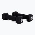 Neoprén súlyzók 1 kg Pure2Improve fekete P2I201390