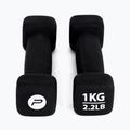Neoprén súlyzók 1 kg Pure2Improve fekete P2I201390 3
