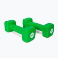 Neoprén súlyzók 2 kg Pure2Improve zöld P2I201400