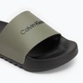 Calvin Klein férfi flip-flop HM0HM01063 Chuncky Pool Slide Rub Smokey Olive/Fekete Chuncky Pool Slide Rub Smokey Olive/Black 7