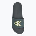 Férfi Calvin Klein YM0YM01281 Jelly Mono PU Seaside Aqua/Fehér flip-flopok 5