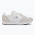 Calvin Klein Női cipő YW0YW01644 Runner Laceup Sock Mg Nylon Mix Bright White/Black Nylon Mix Fényes Fehér/Fekete 2