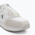 Calvin Klein Női cipő YW0YW01644 Runner Laceup Sock Mg Nylon Mix Bright White/Black Nylon Mix Fényes Fehér/Fekete 7