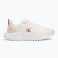 Calvin Klein női cipő YW0YW01851 Eva Runner L-Up Mix Mesh Logo Ck fényes fehér/fekete 2