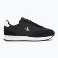 Calvin Klein férfi cipő YM0YM01325 Retro Runner Lace Up Ny-Su Fekete/Fényes Fehér 2