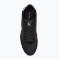 Calvin Klein férfi cipő YM0YM01325 Retro Runner Lace Up Ny-Su Fekete/Fényes Fehér 5