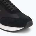 Calvin Klein férfi cipő YM0YM01325 Retro Runner Lace Up Ny-Su Fekete/Fényes Fehér 7