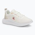 Calvin Klein férfi cipő YM0YM01285 Hike Runner Mix Mesh Bright White/Moonstruck/Tandoori Fényes Fehér/Moonstruck/Tandoori