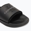 Férfi Calvin Klein YM0YM00361 Slide Rubber Neoprene Monologo fekete flip-flopok 7