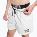 Férfi Calvin Klein Medium Double Waistband fürdőruha fehér 8