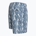 Férfi Calvin Klein Medium Drawstring Print fürdőruha kék 3