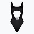 Női egyrészes fürdőruha Calvin Klein Cut Out One Piece-RP black