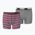 Gyerek boxeralsó PUMA Printed Basic 2db ribbon red