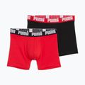 Férfi boxeralsó PUMA Everyday Basic 2 pairs red/black