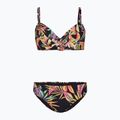 Női kétrészes fürdőruha O'Neill Julia Wb Rita Bikini fekete trópusi virág 6