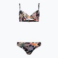Női kétrészes fürdőruha O'Neill Julia Wb Rita Bikini fekete trópusi virág