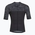 Férfi kerékpáros mez Rogelli Camo Jersey black/grey