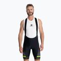 Férfi kerékpáros rövidnadrág Rogelli Hero II Bib Short yellow/grey/black