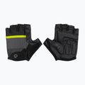 Rogelli Hero II férfi kerékpáros kesztyű fekete/fluor/szürke