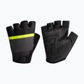Rogelli Hero II férfi kerékpáros kesztyű fekete/fluor/szürke