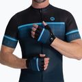 Rogelli Hero II férfi kerékpáros kesztyű fekete/kék 2