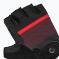 Rogelli Hero II férfi kerékpáros kesztyű fekete/piros/bordó 5