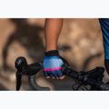 Női kerékpáros kesztyű Rogelli Impress II blue/pink/black 3